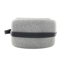 Sac de rangement portable étanche et antichoc en EVA pour casque et manettes Quest 2/3/3S (25x12x12cm) Noir Gris
