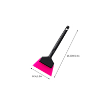 YLWRAP Raclette à poignée courte en caoutchouc de silicone pour vitres, décapant d'eau pour verre, outils pour pose de vinyle