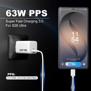 <span class=keywords><strong>Cargador</strong></span> USB C AVS <span class=keywords><strong>de</strong></span> 70 W y 65 W para iPhone y Samsung, Carga Rápida <span class=keywords><strong>Original</strong></span>, Adaptador Portátil para Teléfono Móvil y Laptop, <span class=keywords><strong>Cargador</strong></span> Gan PD <span class=keywords><strong>de</strong></span> 65 W Tipo C - Product Image 4