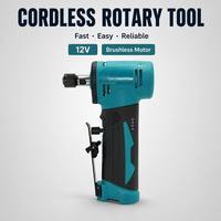 Meuleuse droite sans fil rechargeable 12V Type-T, qualité industrielle, compacte, pour bricolage, gravure, découpe et ponçage