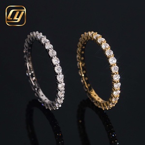 Anillo de Compromiso de Diamantes Cultivados en Laboratorio, Plata S925, Banda Completa de Eternidad, Certificado IGI, Joyería Fina para Mujer, Venta al Por Mayor de Fábrica CHOYUE - Product Image 3