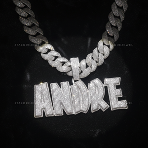 Collar con Colgante de Letra del Alfabeto de Plata de Ley 925 con Moissanita ANDRE, Chapado en Oro, Joyería Elegante, Regalo para Mujer - Product Image 5