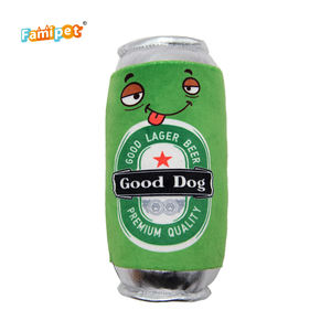 Giocattolo del cane della peluche molle su ordinazione cigolante farcito Nylon del rimorchiatore del produttore all'ingrosso - Product Image 5