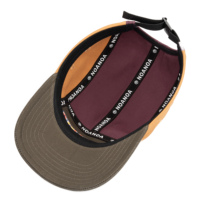 Casquette de camping TCAP Chine à 5 panneaux avec logo personnalisé, broderie 3D en relief, broderie plate et patch en caoutchouc