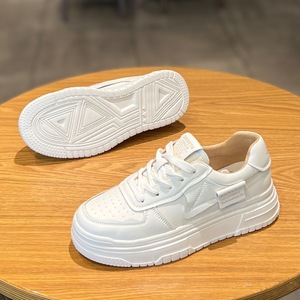 Chaussures pour femmes en cuir véritable, semelles épaisses, chaussures décontractées polyvalentes, chaussures de sport respirantes pour femmes - Product Image 3