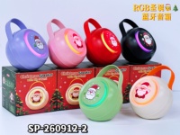 Speaker Bluetooth Hadiah Natal Terbaru Lampu Malam RGB Ambient Speaker Genggam Portabel 5W Speaker Stereo Nirkabel TWS