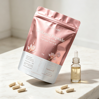 Emballage personnalisé en sachet refermable, sachet en plastique alimenté par film plastique pour produits de santé