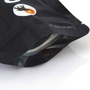 Sachet personnalisé imprimé à huit soudures latérales en plastique composite pour emballage alimentaire, sac à café à fond plat avec fermeture éclair à <span class=keywords><strong>d</strong></span>échirement facile - Product Image 3