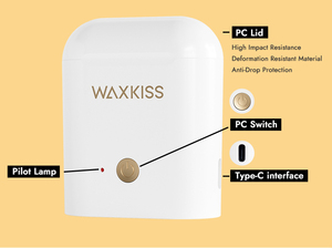 Waxkiss Patent tasarım çift burun kulak balmumu isıtıcı kiti Mini taşınabilir epilasyon burun ağda ısıtıcı balmumu kiti - Product Image 6