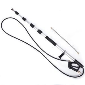 High Pressure Washer 18ft Telescoping Pole Extension Wand Detachable for <strong>Cleaning</strong> Exterior Walls, Eaves and <strong>Roofs</strong> - Product Image 1