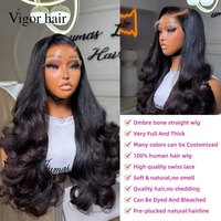 Perruque frontale en dentelle HD 13x6 exclusive SDD, cheveux vierges humains de luxe, ondulés, bouclés, effet body wave, cheveux de donneur philippins