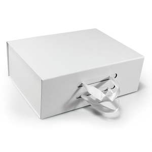 Grande boîte de papier pliante magnétique de luxe avec logo personnalisé éponge boîte cadeau pliable en carton rigide de conception de luxe pour robe de mariée - Product Image 2