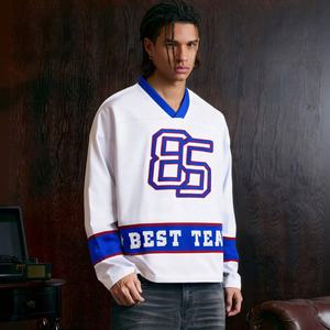 Jersey Retro Boxy Fit hecho a medida Reversible de hockey sobre hielo Jersey poliéster ropa deportiva para adultos con nombre de equipo impreso para adultos - Product Image 1