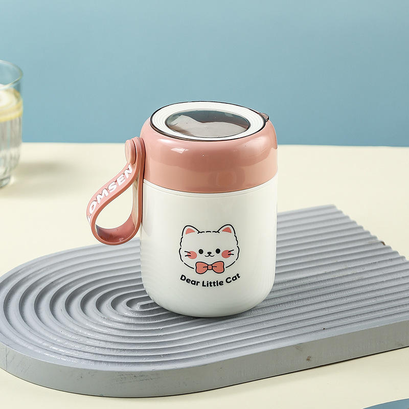 Autocollant d'autocollant de chaton rose [isolation de mousse]