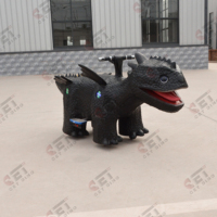 Équipement pour dinosaures Animatronic Voiture pour enfants en voiture sur dinosaures en voiture