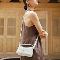 Sac à main pour femme en cuir de vachette pleine fleur, style chinois, sac coussin, bandoulière/sac à main.
