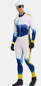 Invierno personalizado cremallera frontal esquí alpino traje de esquí hombres sublimación impresión transpirable traje de esquí de fondo mujeres - Product Image 2