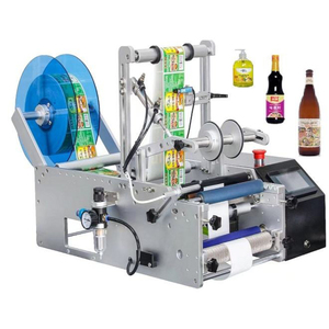 Machine d'étiquetage semi-automatique pour bouteilles rondes SLB-200 avec détection intelligente par fibre optique pour l'industrie agroalimentaire - Product Image 4