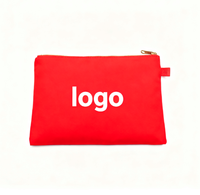 Pochette cosmétique en coton avec logo personnalisé, trousse de maquillage en vrac organique avec cordon de serrage, trousse de toilette de voyage