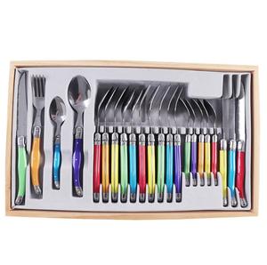 Ensemble de sculpture <span class=keywords><strong>Laguiole</strong></span> en acier inoxydable de haute qualité couteau et <span class=keywords><strong>fourchette</strong></span> Chef maison couverts français pour anniversaire de mariage - Product Image 2