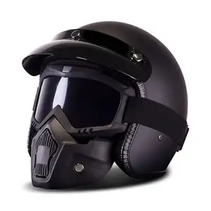 Nuova bicicletta moto da corsa 3/4 casco intero aperto casco moto Bluetooth