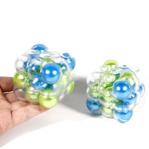 Jouet personnalisé - Nouveau cube anti-stress en TPR avec perles colorées - Jouet Mochi pour enfants - Product Image 5