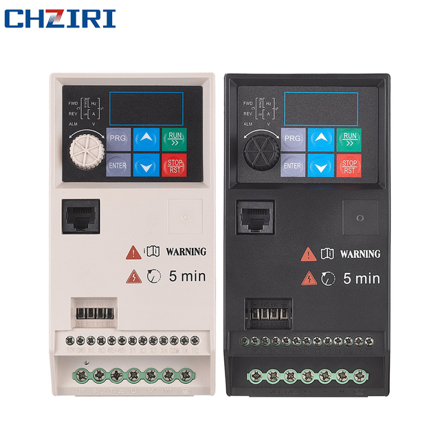 CHZIRI CE 3 Phase 360-440VAC 5.5kW Variable Frequency LED Display Mini AC Drive