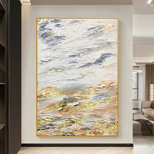 Abstrait <span class=keywords><strong>bleu</strong></span> or marbrure mur Art toile peinture moderne nordique affiches <span class=keywords><strong>et</strong></span> impressions photos murales pour la décoration de salon - Product Image 3