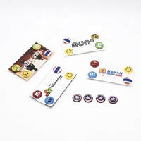 Boutons aimantés en plastique multi-formes pour dossards de course, cyclisme et sports, avec logo personnalisé
