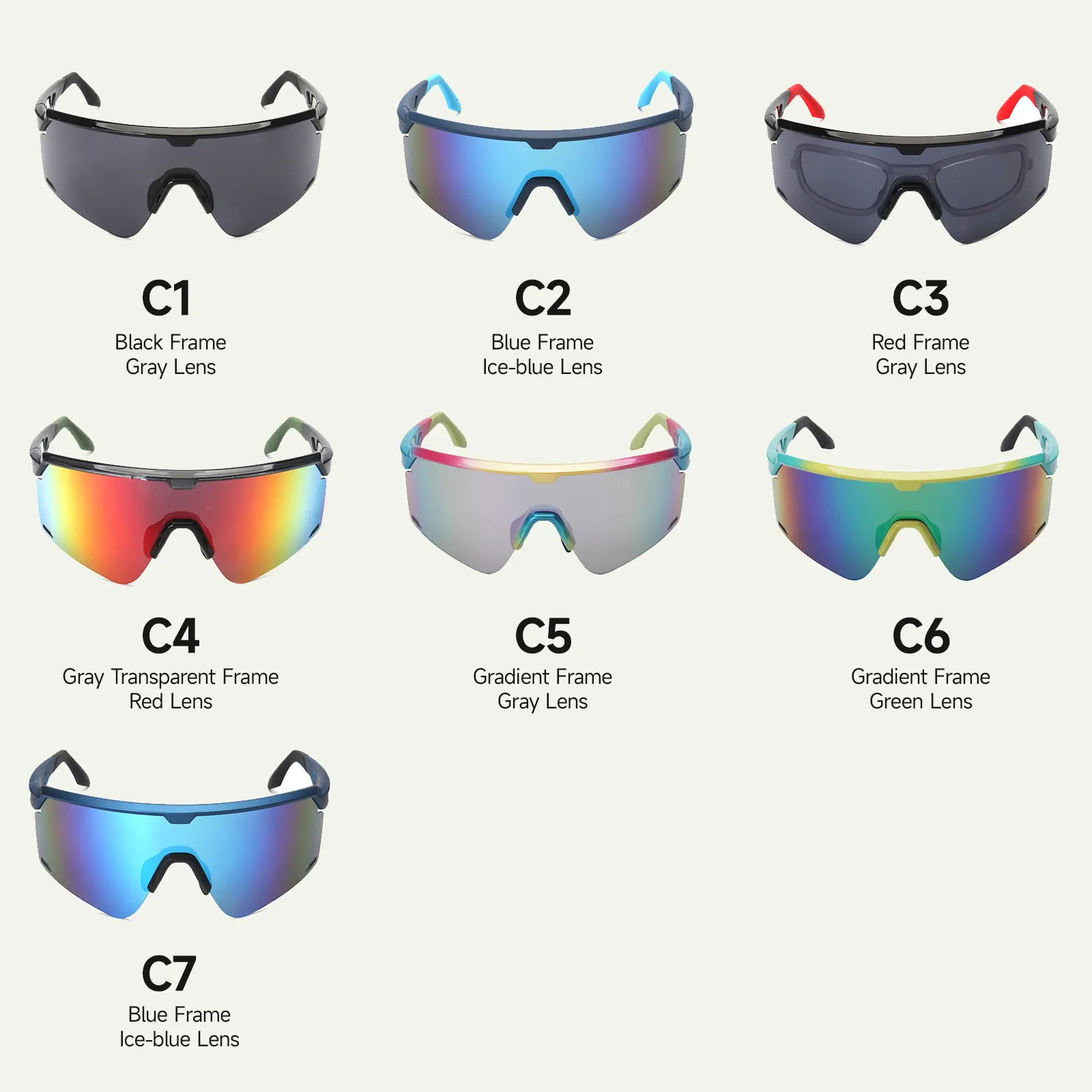 फैशन TR90 आउटडोर स्पोर्ट रनिंग बाइकिंग धूप का चश्मा कस्टम लोगो UV400 प्रोटेक्शन यूनिसेक्स साइकिल साइक्लिंग धूप का चश्मा चश्मा