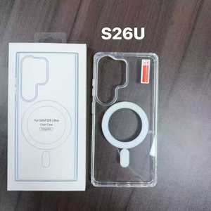 Funda Magnética con Carga Inalámbrica para Samsung S26 Ultra S25 Edge S24 FE S23 <span class=keywords><strong>S22</strong></span> Plus A57 A37 A17 A07, Carcasa Transparente de Acrílico Resistente a Impactos - Product Image 5