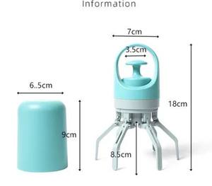 Recogedor de Excrementos para Perros con Bolsas para Desechos, Plástico Ecológico de Alta Resistencia, Portátil, con Clip de Seis Garras - Product Image 3