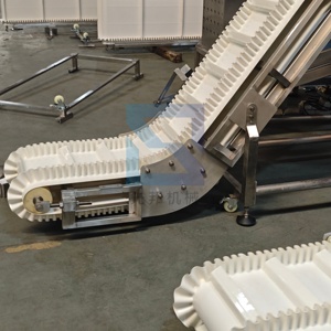 Nastro Trasportatore Inclinato per Alimenti con Nastro in PU, Elevatore in Acciaio Inossidabile di Grado Alimentare, Nastro Trasportatore a Salita - Product Image 2