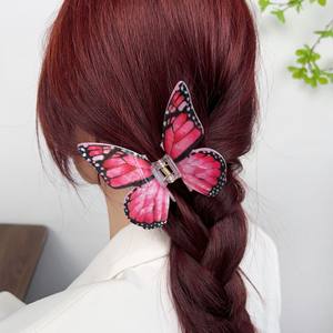 Fermaglio per capelli con fermaglio per capelli a forma di farfalla con fermaglio per capelli a forma di Super fata accessori per capelli di alta qualità <span class=keywords><strong>HAC</strong></span> 006 - Product Image 5