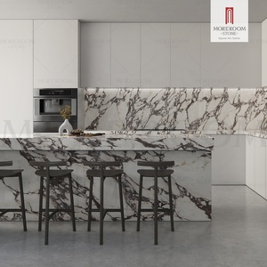 Lastra in <span class=keywords><strong>Pietra</strong></span> Sinterizzata Calacatta Viola Lucida <span class=keywords><strong>di</strong></span> Lusso, Viola, <span class=keywords><strong>per</strong></span> Pareti e Pavimenti, Uso Esterno e Interno (Sala da Pranzo e Soggiorno) - Product Image 4