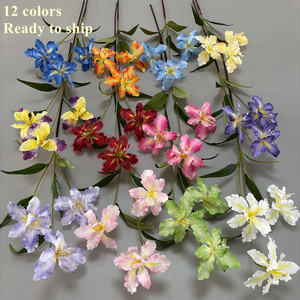 Flores Artificiales Realistas de <span class=keywords><strong>Iris</strong></span> de 3 Cabezas, Alta Simulación, Decoraciones para Bodas, Arreglos Florales, Hogar, Hotel, Venta al Por Mayor - Product Image 1