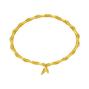 Bamboo Joint <b>Bracelet</b> For Women Zinc Alloy Leaf Charm Jewelry Fashion <b>Beaded</b> <b>Bracelets</b> - Product Image 5