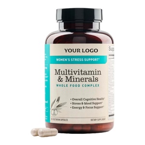 Capsules multivitaminées complexes pour femmes, très vendues, antioxydantes, pour l'humeur, la santé de la peau et le soutien immunitaire, 60 capsules pour adultes, certifiées GMP - Product Image 1
