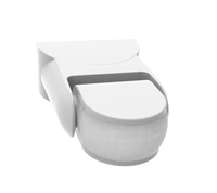 Détecteur infrarouge extérieur IP65 180° avec interrupteur, 110-240V, max. 1200W, pour ampoules incandescentes 300W, économie d'énergie, réglage du Lux et du temps, éclairage mural
