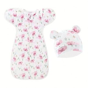 Túi Ngủ Cotton tự làm dịu cho trẻ sơ sinh vừa khít để làm dịu phản xạ giật mình - Product Image 6