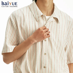 Produttore all'ingrosso di maglieria Jacquard Casual All-Match per Polo t-shirt da uomo nuova moda a maniche corte 100% cotone primavera <span class=keywords><strong>Su</strong></span> - Product Image 1