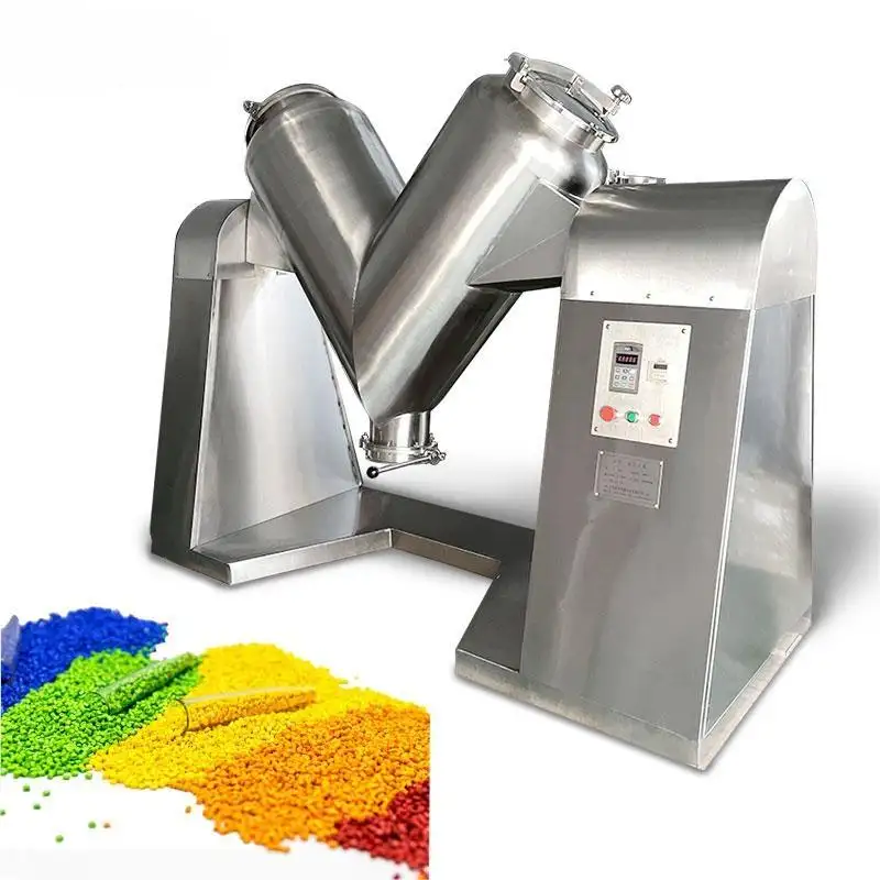 2 5 8 10 lít công nghiệp hóa chất bột Mini V Loại Mixer với Mist Sprayer cho gia vị lướt sóng nhỏ 1kg phòng thí nghiệm băng ghế dự bị