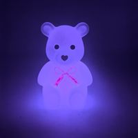 Lampe de bureau intelligente portable personnalisable avec chargement USB, design créatif Ours marin, pour intérieur