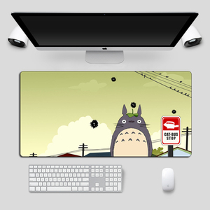 Alfombrilla de ratón grande para juegos de 80x40cm con diseño de dibujos animados de Tonari No Totoro, alfombrilla para teclado de ordenador con borde de bloqueo para jugadores y otakus - Product Image 2