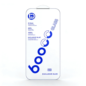 Protecteur d'écran universel HD transparent à couverture intégrale en verre trempé sans bordure 600CC, 0,5 mm d'épaisseur, avec base en aluminium de 0,5 mm - Product Image 1