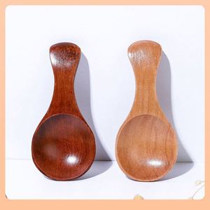 Venta Directa de Fábrica: Mini Cuchara de Madera con Boca Ancha y Mango Corto, Capacidad de 10 ml, para Cocinar, Té, Helado - Product Image 2