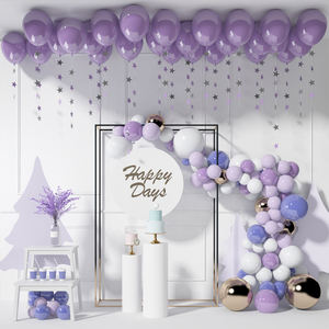 Paquet rond personnalisé Qualatex Air hélium 100% Latex naturel matériel guirlande arc support <span class=keywords><strong>ballon</strong></span> colonne Kit ensemble mer Festival déco - Product Image 4