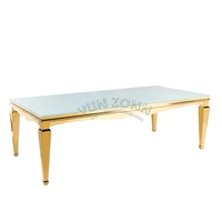 Ensemble de table à manger moderne avec base en acier inoxydable plateau en verre trempé pour la maison restaurant hôtel extérieur en métal marbré