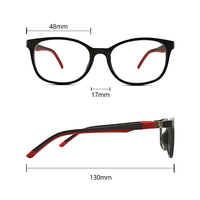 Lunettes de sport unisexes confortables en gros, TR-90, nouvelles montures optiques flexibles pour enfants, forme de visage diamant, style rectangulaire