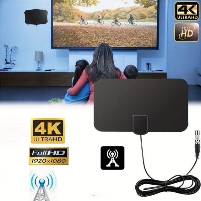 BEST SELL SIGNALWE 4K 1080p Smart TV HDTV Antenna Digital Mini Portable Long Range Indoor Support ATSC 25dBi Gain